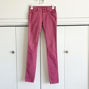 Ksubi Super Skinny Aged Pink Low Rise Pants